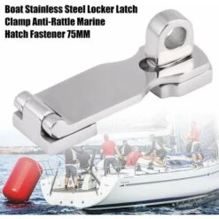 Attache Marine De Trappe, Pince De Verrou De Casier De Bateau Anti-hochet Attache De Trappe Marine En Acier Inoxydable 76 MM -Fispool Magasin 84053902 5