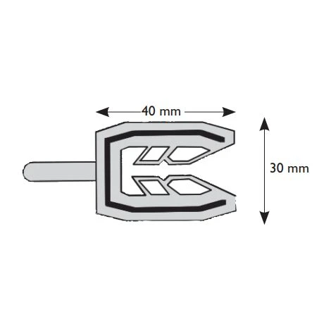 Cale Fourchette 701 PRUNIER SAS - Neutre - 30x40 Mm Pour Vis De Ø7 Mm - Boite 1000 - SCJP701 5 Cale Fourchette 701 PRUNIER SAS - Neutre - 30x40 Mm Pour Vis De Ø7 Mm - Boite 1000 - SCJP701 – Image 3