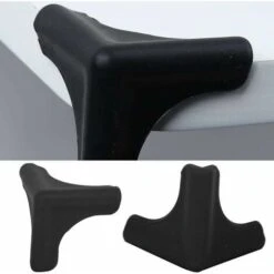Coin De Table Protection Pour Bébés Gardes De Coin De Sécurité,4pcs (Noir) -Fispool Magasin 85337131 5