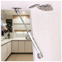 Vérins à Gaz ,Porte Cuisine 4pcs Amortisseurs à Gaz 100N Verin Meuble Hydraulique D'origine Porte Armoire De Cuisine Bras -Fispool Magasin 85351174 5