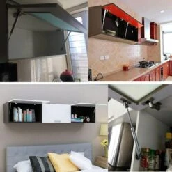 4PCS Vérins à Gaz 120N Verin Meuble Hydraulique Ressort Amortisseurs à Gaz D'origine Porte Armoire De Cuisine Bras Pneumatique Pour Levage De Porte Armoire， -Fispool Magasin 85351589 4