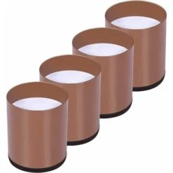 Rehausseur Pieds De Lit Lot De 4 Acier Carbone, Risers De Meubles Ajoutent Hauteur De 5CM, Supportent 10000 Lbs, Rehausseurs De Table, Chaise Ou Canapé, Gain D’Espace Pour Bureau Et Bedding,