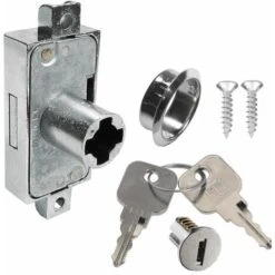 Serrure Espagnolette Clé Remplacement Meuble Armoire Secrétaire Bureau Réversible Gauche Droite