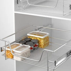 AUFUN 2 X Tiroirs De Cuisine, Extension Armoire De Cuisine, Armoires De Chambre, Panier Coulissant élastique, étagère De Cuisine Domestique, 30cm -Fispool Magasin 85430785 3