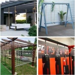 M6 304 Anneau En Acier Inoxydable Longue Vis Tige Filetée Boulon à Anneau 10PCS -Fispool Magasin 85507000 5