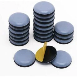 Top Lot De 20 Patins En Téflon Auto-adhésifs Pour Déplacer Facilement Les Meubles