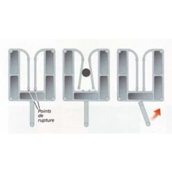 Cale De Pose Fourchette Lrg.36mm L.40mm Epaisseur 4mm Verte - Sachet De 1000 -Fispool Magasin 8562695 2