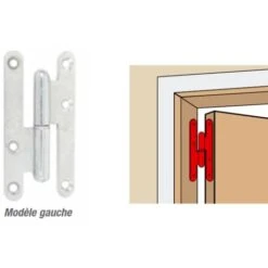 Paumelle Bouts Ronds “Loutre Sedan ®” TORBEL - 110x70 Mm - Gauche - J530470