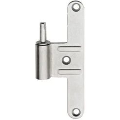 Paumelle Mâle HB130 - Réglable - Droite - Zingué Argent - Lame Centrée - M-789271 -Fispool Magasin 8563475 2