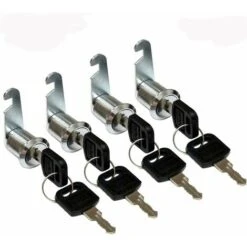 Serrure Batteuse Cylindre, Verrou De Porte Pour Armoire, Serrure Batteuse A Came Barillet Pour Boite Aux Lettres Tiroir -25mm