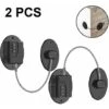 Lot De 2 Serrures De Réfrigérateur – Serrure De Réfrigérateur à Combinaison Robuste, Serrure à L'épreuve Des Enfants/bébés Pour Armoires, Placards, Tiroirs, Fenêtres Et Plus Encore, Facile à Installer -Fispool Magasin 85795317 1