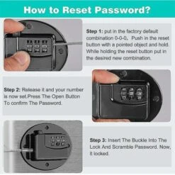 Lot De 2 Serrures De Réfrigérateur – Serrure De Réfrigérateur à Combinaison Robuste, Serrure à L'épreuve Des Enfants/bébés Pour Armoires, Placards, Tiroirs, Fenêtres Et Plus Encore, Facile à Installer -Fispool Magasin 85795317 3