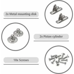 LOKIUA 2PCS Vérins à Gaz 120N Verin Meuble Hydraulique Ressort Amortisseurs à Gaz D'origine Porte Armoire De Cuisine Bras Pneumatique Superma -Fispool Magasin 85914960 4