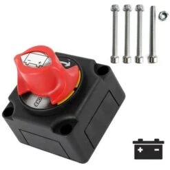 None Interrupteur D'isolateur De Batterie Isolateur De Batterie 12-48V Batterie Coupée/éteinte Pour Voiture Bateau Petit Yacht RV -Fispool Magasin 86501994 4