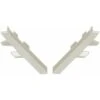 2x Connecteur Angle Extérieur Sortant Jonction D'angle 90° Pour Profil Décoratif Bande D'étanchéité Plinthe Finition Coin Plan De Travail Cuisine Salle De Bain Meuble Protection, En Plastique Gris-bei