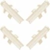 4x Connecteur Angle Intérieur Rentrant Jonction D'angle 90° Pour Profil Décoratif Bande D'étanchéité Plinthe Finition Coin Plan De Travail Cuisine Salle De Bain Meuble Protection, En Plastique Beige