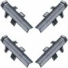 4x Connecteur Angle Intérieur Rentrant Jonction D'angle 90° Pour Profil Décoratif Bande D'étanchéité Plinthe Finition Coin Plan De Travail Cuisine Salle De Bain Meuble Protection, En Plastique Noir -Fispool Magasin 86600946 1