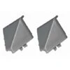 2x Connecteur Angle Extérieur Sortant Jonction D'angle 90° Pour Profil Décoratif Bande D'étanchéité Plinthe Raccordement Plan De Travail Finition Cuisine Salle De Bain Meuble Protection, En Plastique -Fispool Magasin 86857981 1