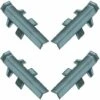 4x Connecteur Angle Intérieur Rentrant Jonction D'angle 90° Pour Profil Décoratif Bande D'étanchéité Plinthe Finition Coin Plan De Travail Cuisine Salle De Bain Meuble Protection, En Plastique Anthrac