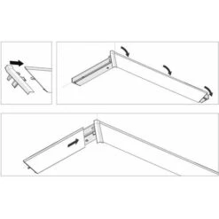 4x Connecteur Angle Intérieur Rentrant Jonction D'angle 90° Pour Profil Décoratif Bande D'étanchéité Plinthe Finition Coin Plan De Travail Cuisine Salle De Bain Meuble Protection, En Plastique Anthrac -Fispool Magasin 86857983 3