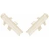 2x Connecteur Angle Intérieur Rentrant Jonction D'angle 135° Pour Profil Décoratif Bande D'étanchéité Plinthe Finition Coin Plan De Travail Cuisine Salle De Bain Meuble Protection, En Plastique Beige