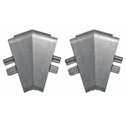 2x Connecteur Angle Intérieur Rentrant Jonction D'angle 135° Pour Profil Décoratif Bande D'étanchéité Plinthe Raccordement Plan De Travail Finition Cuisine Salle De Bain Meuble Protection, En Plastiqu