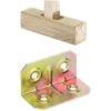 Plaque De Jonction D&39angle En Acier Pour Panneaux De Poutres En Bois 50x25x25 Mm