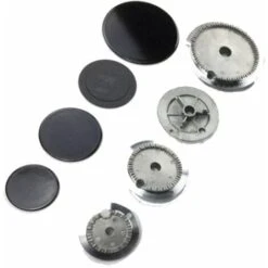 Kit 4 Chapeaux Et 4 Brûleurs (3540003039, 3540004037) Plaque De Cuisson ELECTROLUX, AEG, FAURE, ARTHUR MARTIN ELECTROLUX, ZANUSSI