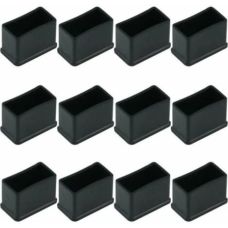 DHKLFA Lot De 12 Embouts De Protection Rectangulaires En Feutre De Caoutchouc Pour Pieds De Table Ou De Chaise Noir 15 X 30 Mm, 3 DHKLFA Lot De 12 Embouts De Protection Rectangulaires En Feutre De Caoutchouc Pour Pieds De Table Ou De Chaise Noir 15 X 30 Mm,
