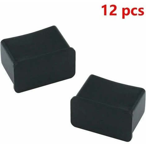 DHKLFA Lot De 12 Embouts De Protection Rectangulaires En Feutre De Caoutchouc Pour Pieds De Table Ou De Chaise Noir 15 X 30 Mm, 4 DHKLFA Lot De 12 Embouts De Protection Rectangulaires En Feutre De Caoutchouc Pour Pieds De Table Ou De Chaise Noir 15 X 30 Mm, – Image 2