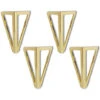 4x Pieds De Table En Métal Triangulaires Doré 15cm Pieds De Meubles Style Moderne Pour Armoires Canapés Lit -Fispool Magasin 88042483 1