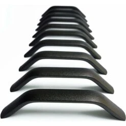 10X Poignées De Porte Boutons De Tiroir Cuisine Armoire Poignées Placard Tiroir Chambre Meubles Tirer Noir Entraxe 128mm