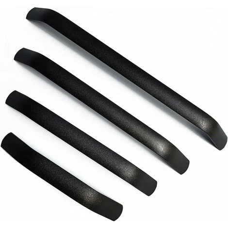 10X Poignées De Porte Boutons De Tiroir Cuisine Armoire Poignées Placard Tiroir Chambre Meubles Tirer Noir Entraxe 96mm 4 10X Poignées De Porte Boutons De Tiroir Cuisine Armoire Poignées Placard Tiroir Chambre Meubles Tirer Noir Entraxe 96mm – Image 2
