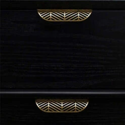 4 Pcs Poignée De Tiroir En Forme De Feuille 117mm Poignée De Meuble En Laiton Massif Pour Salon Cuisine Chambre -Fispool Magasin 88042489 5