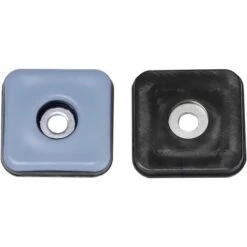 24 Pieces Patins Meubles Téflon 25mm Pied De Chaise Avec Vis Patins En Téflon PTFE Tampon Chaise Patin Glisseur Pied De Chaise à Visser Carrés Pour Bureau Chaise Sol