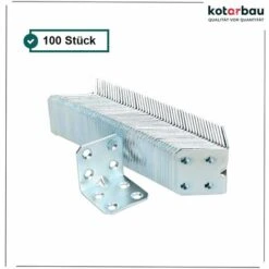 KOTARBAU Connecteur Coudé 30 X 30 X 30 X 1,5 Mm Avec Perles En Acier - Trous De Montage - Connecteur De Meubles - Galvanisé - Charge Lourde - Coude De Montage (25) -Fispool Magasin 88142975 5