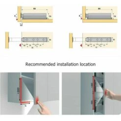 Appuyez Pour Ouvrir Magnétique Loquets Fermetures Magnétiques Push-open Ouvre Et Ferme La Porte Avec Une Simple Pression (10 Pièces) -Fispool Magasin 88670941 4