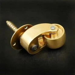 Roulettes De Meubles Universelles En Laiton, Roulettes En Laiton Massif, Roulettes Pivotantes Rotatives à 360 Degrés, Capacité De Charge 75 Kg, Vis Non Incluses,2pcs -Fispool Magasin 88804172 4