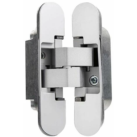 Charnière Invisible Pour Portes, Lot De 2 Charnières Invisibles Pour Portes Lourdes, Charge De 40 Kg, Ouverture De 180º, Zamak 3 Charnière Invisible Pour Portes, Lot De 2 Charnières Invisibles Pour Portes Lourdes, Charge De 40 Kg, Ouverture De 180º, Zamak