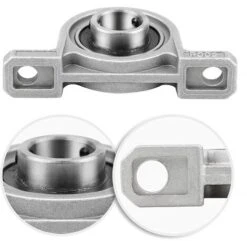 4 Pièces Roulements De Bloc D'oreiller, Palier Roulement, Roulements à Billes, Roulements Alliage De Zinc, Paliers A Semelle, Roulements à Billes, Avec Base En Fonte Solide (Taille : 20mm) -Fispool Magasin 89774055 5