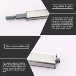 10 PCS Push To Open Aimant Poussoir Porte Placard Loquet Magnetique,Tampon Amortisseur Pour Armoire Tiroir,Ouvre Et Ferme La Porte Avec Pression Pour La Porte De L'armoire,Tiroir,Meuble Et Placard -Fispool Magasin 89947946 3