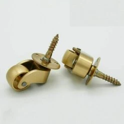 Roulettes 4X Roulettes Pivotantes Roulettes De Meubles En Laiton Roulettes De Transport Roulettes Pivotantes Roulettes Silencieuses Pour Meubles, Appareils Et équipements Petit Mini Ro -Fispool Magasin 90031407 3