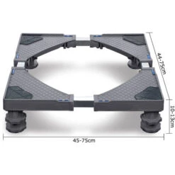 Pièces Détachées Pour Lave-linge Base De Machine à Laver Réglable Base 4 Pieds Pour Sèche-linge, Machine à Laver Et Réfrigérateur (gris) HENGMEI -Fispool Magasin 90040591 3