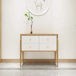 6 Pièces Boutons De Tiroir, Boutons De Meubles En Or, Boutons Armoire Ronds, Boutons De Tiroir En Laiton Doré, Poignees De Porte De Cuisine Pour Décor 20 X 25 Mm,Guazhuni -Fispool Magasin 90444888 5