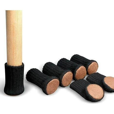 Chaussette Chaise Pour Pieds De Chaise, Pieds De Meubles, Patins Antidérapants Pour Convient Aux Pieds De Chaise De 1à 2 De Diamètre, Noir 20Pcs 5 Chaussette Chaise Pour Pieds De Chaise, Pieds De Meubles, Patins Antidérapants Pour Convient Aux Pieds De Chaise De 1à 2 De Diamètre, Noir 20Pcs – Image 3