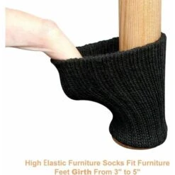 Chaussette Chaise Pour Pieds De Chaise, Pieds De Meubles, Patins Antidérapants Pour Convient Aux Pieds De Chaise De 1à 2 De Diamètre, Noir 20Pcs 10 Chaussette Chaise Pour Pieds De Chaise, Pieds De Meubles, Patins Antidérapants Pour Convient Aux Pieds De Chaise De 1à 2 De Diamètre, Noir 20Pcs -Fispool Magasin 90519096 4