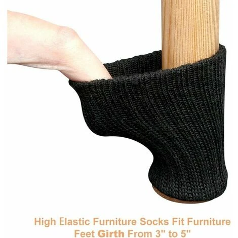 Chaussette Chaise Pour Pieds De Chaise, Pieds De Meubles, Patins Antidérapants Pour Convient Aux Pieds De Chaise De 1à 2 De Diamètre, Noir 20Pcs 6 Chaussette Chaise Pour Pieds De Chaise, Pieds De Meubles, Patins Antidérapants Pour Convient Aux Pieds De Chaise De 1à 2 De Diamètre, Noir 20Pcs – Image 4