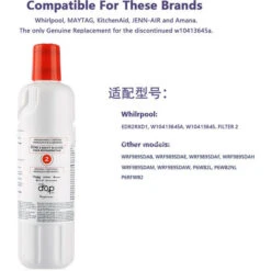 Lot De 2 Filtres (EDR2RXD1) Réfrigérateur, Filtre à Eau Du Réfrigérateur -Fispool Magasin 90592676 5