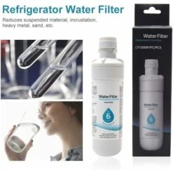 Lot De 2 Filtres (LT1000P) Réfrigérateur, Filtre à Eau Du Réfrigérateur -Fispool Magasin 90596388 5
