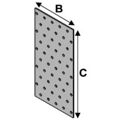 Plaque Perforée (l X L X ép) 200 X 300 X 2,0 Mm - Fixtout